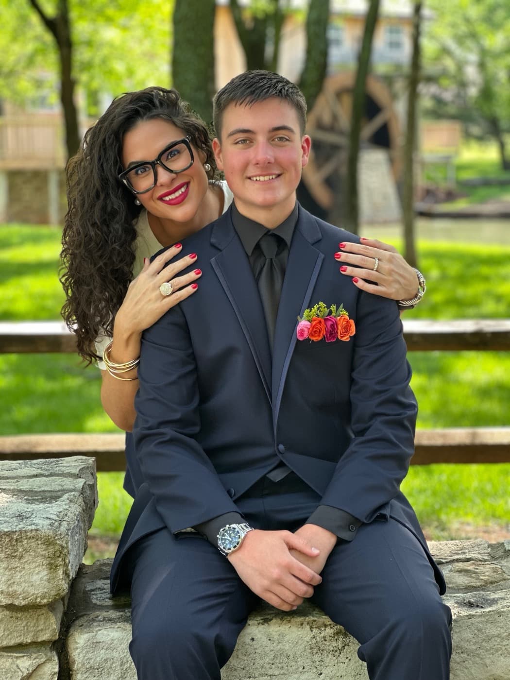 Julie Routzahn with her son Peyton